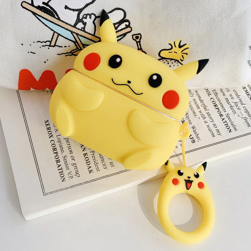 3D чехол для наушников для Airpods Pro Чехол Силиконовый медведь Минни мультфильм наушники Earpods чехол для Apple Air pods Pro 3 чехол Keychai - Цвет: D13