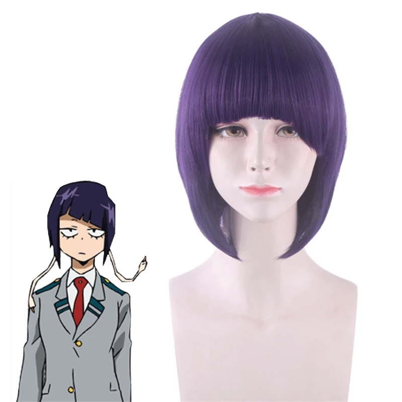 35 см My Hero academic Jiro Kyoka парики для косплея Фиолетовый парик в Баку без героя друг