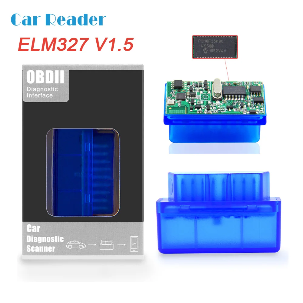 Сканер кодов ELM327 V1.5 Bluetooth PIC18F25K80 OBD2 автомобильный диагностический инструмент