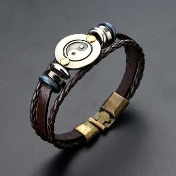 Franklin Cow Leather Cuff Wrap Bangles