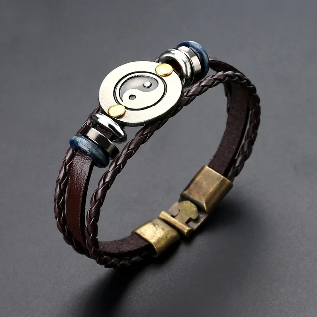 Franklin Cow Leather Cuff Wrap Bangles