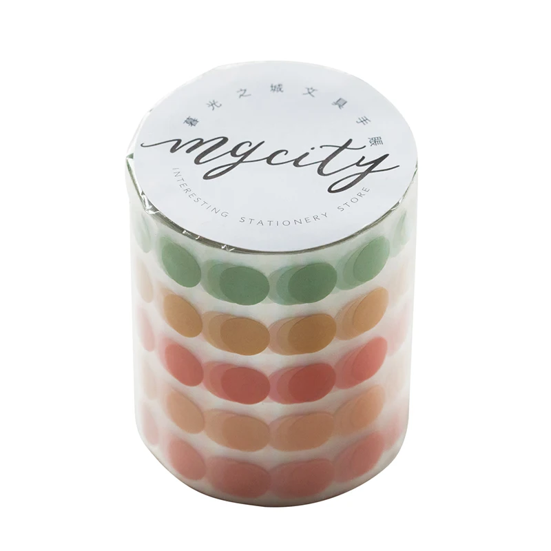 5*300cm color dots decorative adhesive washi tape masking tape DIY scrapbooking sticker label Japanese stationery Yoofun