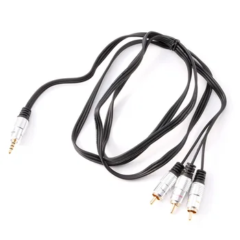 

1.5M 3.5mm Mini 4 Pole Jack male to 3 RCA Phono Lead Audio AV Cable R2JB