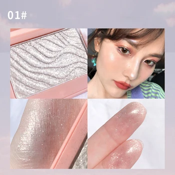 

Shimmer Compact Low-Light Style High-Light Powder Stereo Repair Capacity Fairy Plate Glitter Eye Shadow Makeup Cosmetics TXTB1
