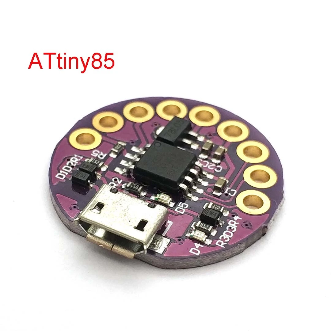 Макетная плата LilyTiny LilyPad ATtiny85 с Micro USB носимый модуль для Uno программируемый SRAM