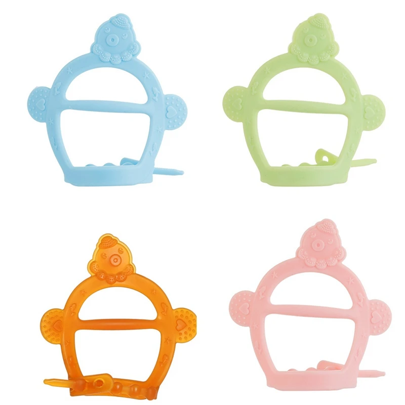 

1Pc Lovely Octopus Baby Teething Toys Anti-eating Hand Teether Molar Stick Chew Toys Molar Bite Rod Food-grade Silicone Teether