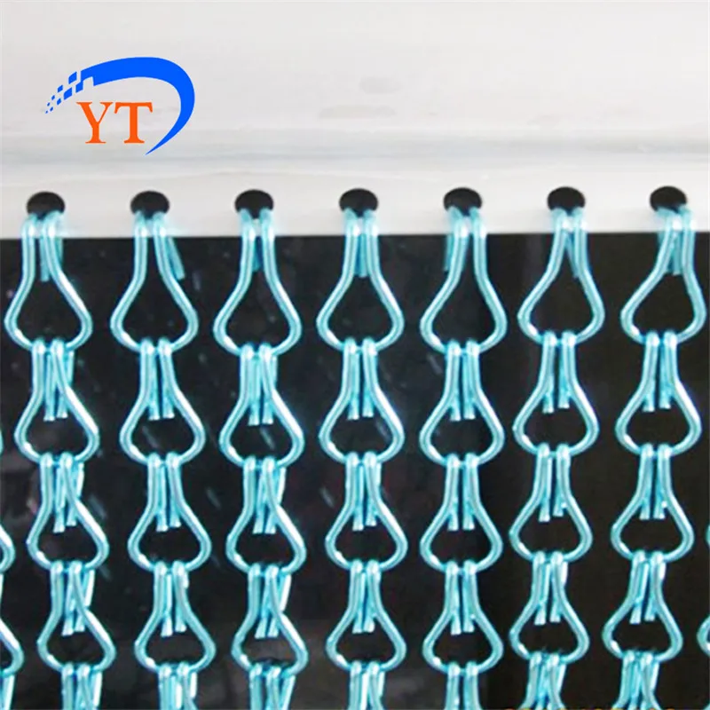 Лидер продаж золотые занавески с защитой от насекомых и на алюминиевой цепочке