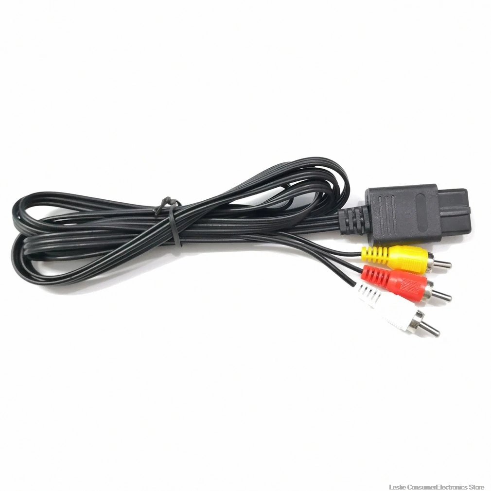N64 SNES Gamecube 6FT RCA AV ТВ Аудио Видео стерео кабель Шнур для Nintendo 64|Кабели| |