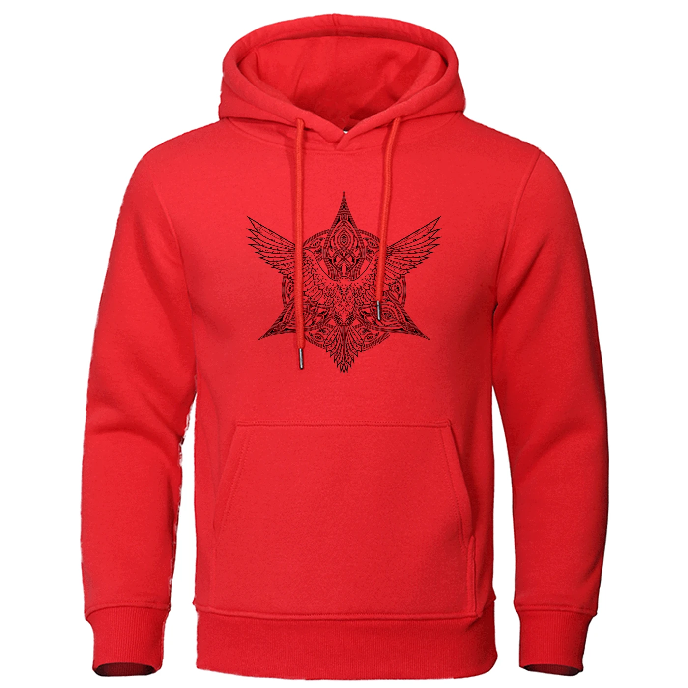 red 1 Толстовка с капюшоном для ТВ-шоу Viking legend,, зима-осень, толстовки Odin Vikings, Мужская толстовка, Ragnar Raven, пуловер, Мужская теплая уличная одежда - Цвет: red 1