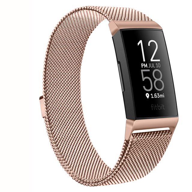 Magnetic Milanese Strap For Fitbit Charge 4 3 Band Replacement Wristband Watchband For Fitbit Charge 3 SE Strap Men Female