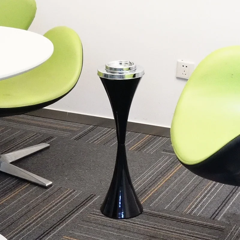 

Stainless Steel Weatherproof Adjustable Floor Standing Ashtray with Lid for Home Office Anti-rust Ashtray Smoking Accessories