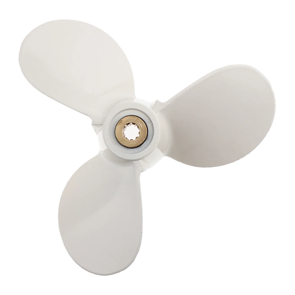 Boat Marine Aluminum Propeller for Yamaha 2-6HP Outboard Boat Motors 7 1/2 X 8 BA Type with 3 Improved Blade