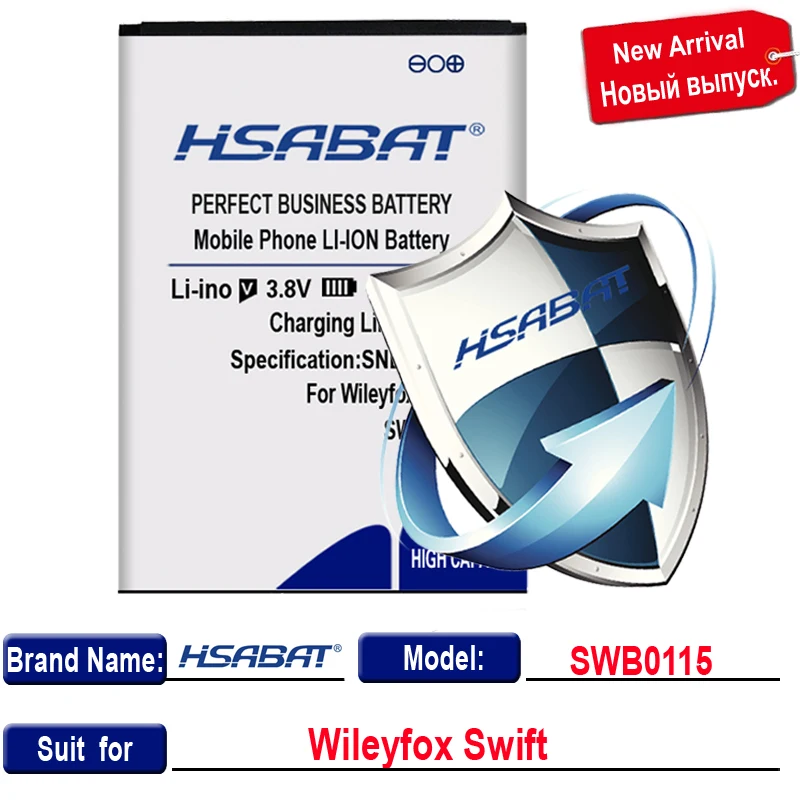Лидирующий бренд SWB0115 3650 мАч батарея для Wileyfox Swift батареи+ Бесплатный gfit