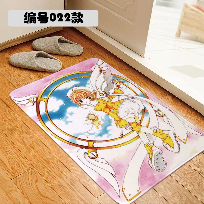 Мультяшный коврик Sailor Moon Card Captor Sakur Magic, коврик для двери, коврик для стула, ковер, ковер для дома, гостиничный, для жизни, противоскользящий
