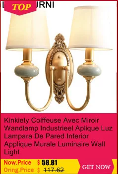 Современный туалетный столик Arandela Para Parede спальня Lampara De Interior Aplique Luz Pared аппликация Murale светильник Настенный светильник