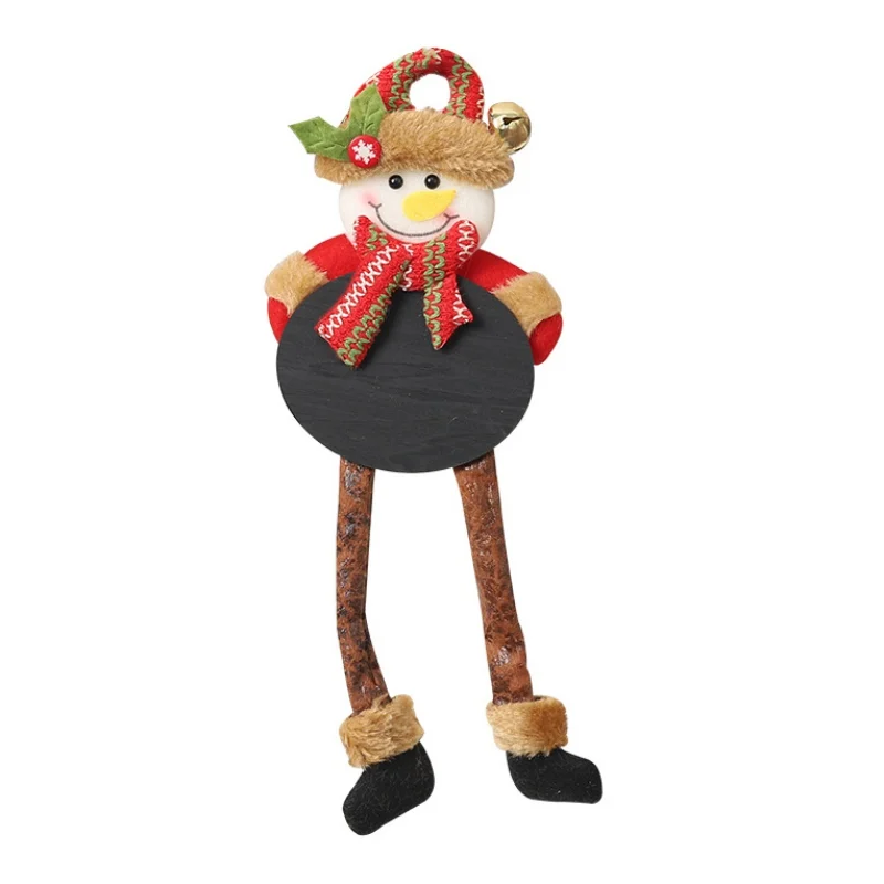 Рождество Navidad кукла Игрушка Висячие плюшевые украшения с доской декоративные для праздника двери дерево декор рождественские подарки - Цвет: B