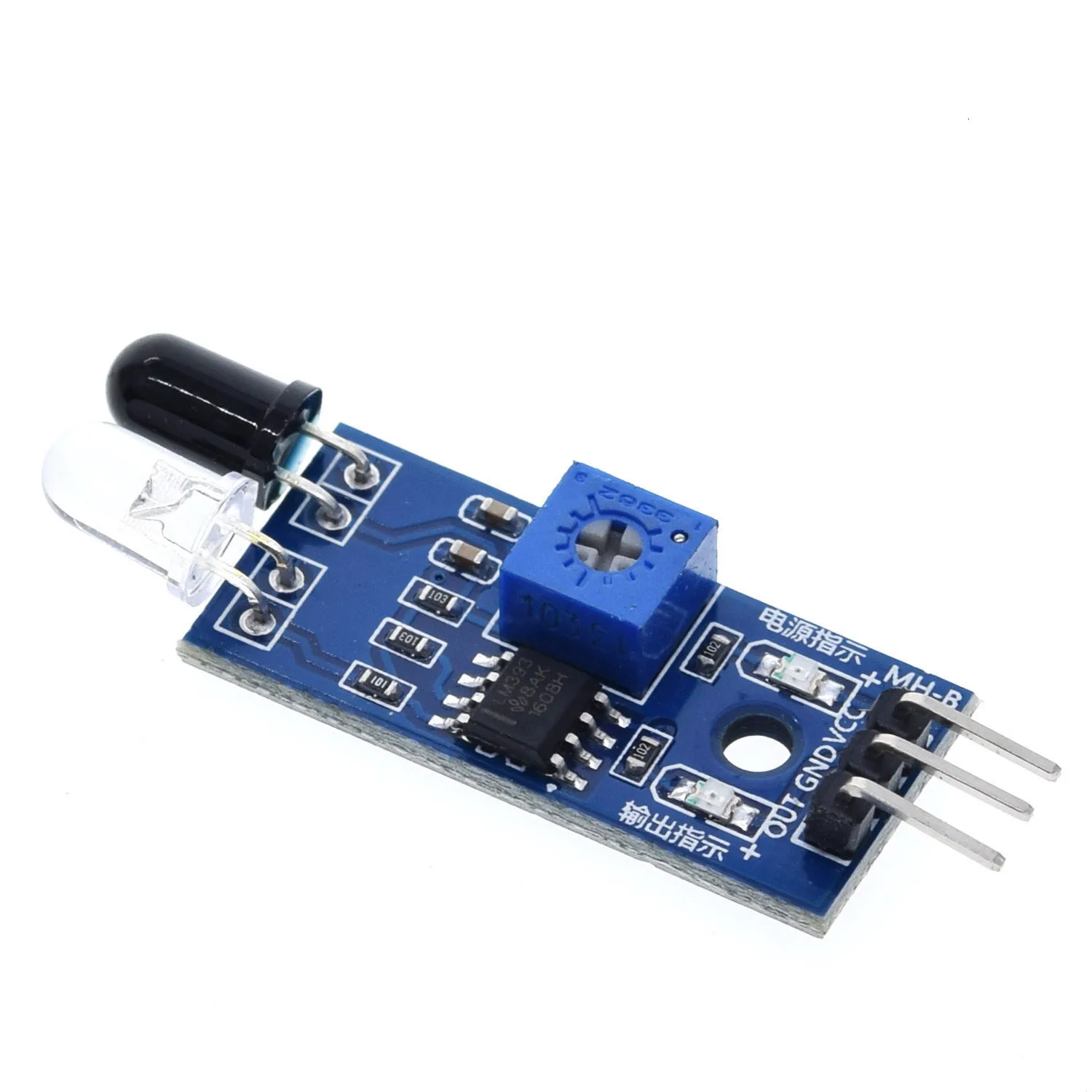 Инфракрасный модуль датчика обхода препятствий для Arduino Smart Car Robot 3-проводной