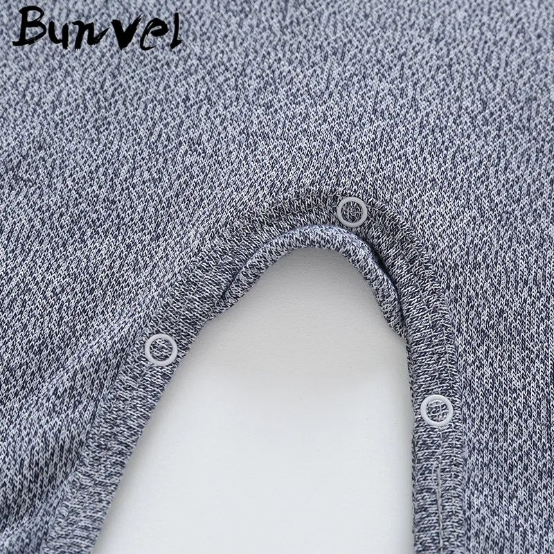 Bunvel/сезон осень-зима; Милые ромперы с ушками в виде кролика; комбинезон для малышей; комбинезоны для новорожденных; Комбинезоны для маленьких девочек и мальчиков