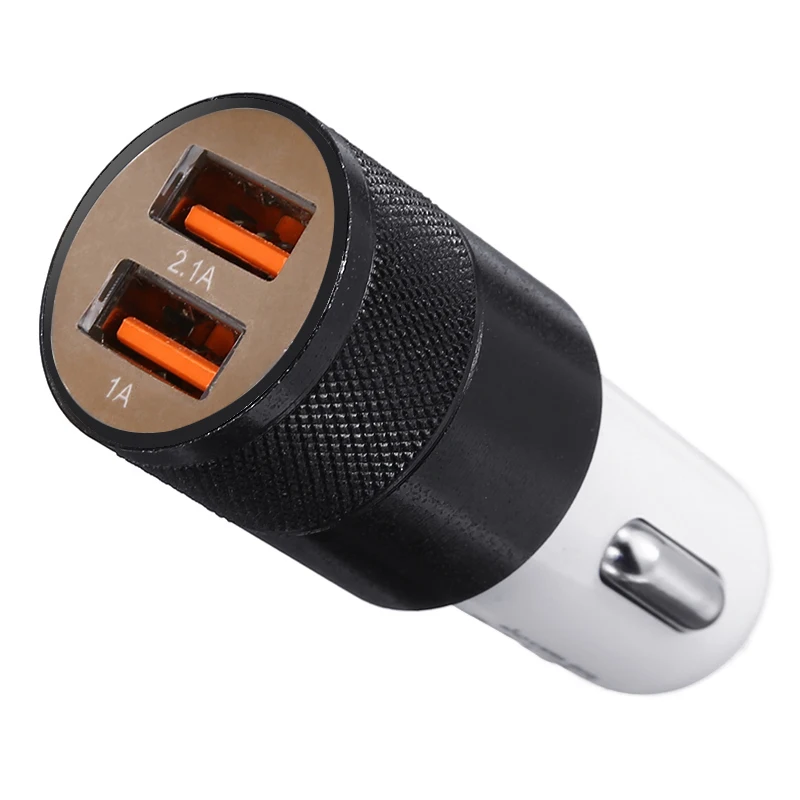 MAYITR 12V Car Dual USB Charger Mini Cigarette Lighter 2 Twin Port USB Plug Universal for Car Lighter Socket Charger Adapter