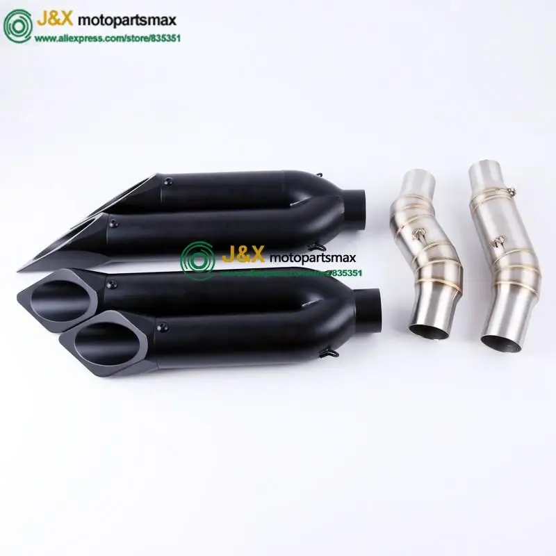 Z1000 Средний соединитель для выхлопной трубы мотоцикла слипонный Kawasaki 2010 2015 без