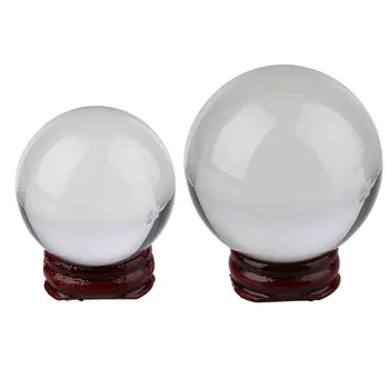 

Crystal Ball Sphere Glass With Stand 50MM/60MM Pure Clear Decoration Gift