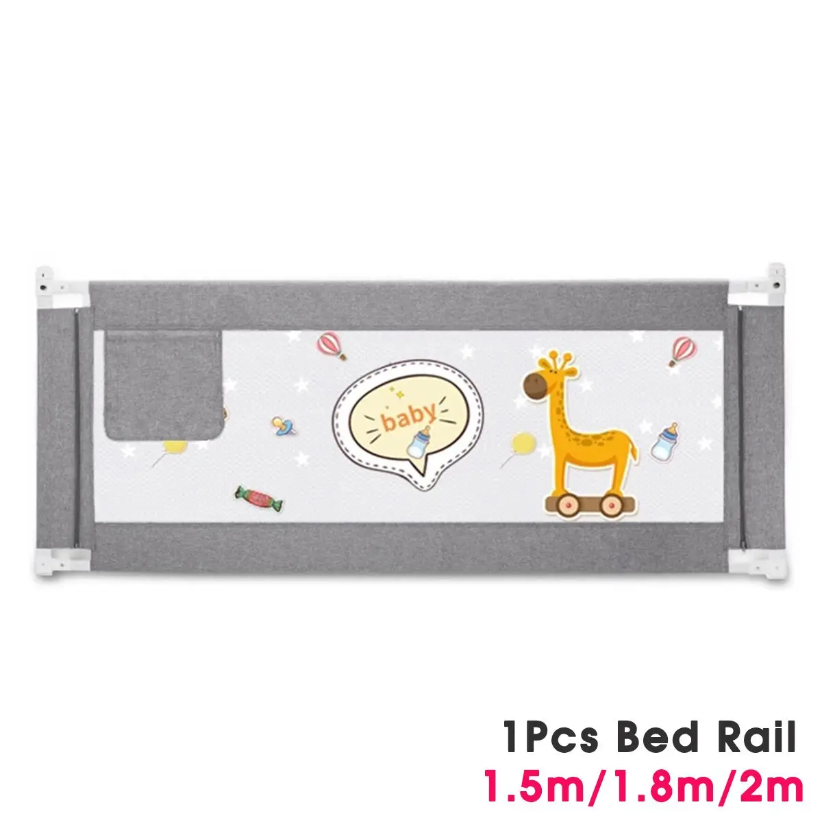 

Hot Baby Bed Fence For Children Newborn Kids Playpen Safety Gate Bumper Barrier 8 Levels Lifting infants Beds Crib Rails Guardra
