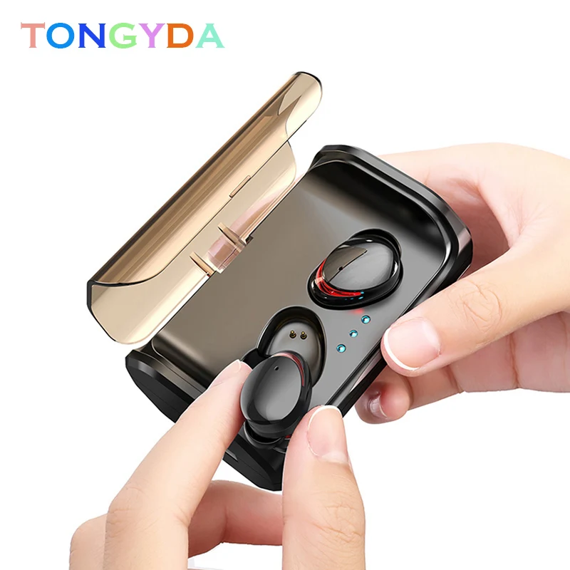 T8 TWS Bluetooth True Wireless Earphones 5D Stereo Earbuds Mini TWS Waterproof Headfrees 2200mAh Power Bank For Smart phones T8 TWS Bluetooth True Wireless Earphones 5D Stereo Earbuds Mini TWS Waterproof Headfrees 2200mAh Power Bank For Smart phones