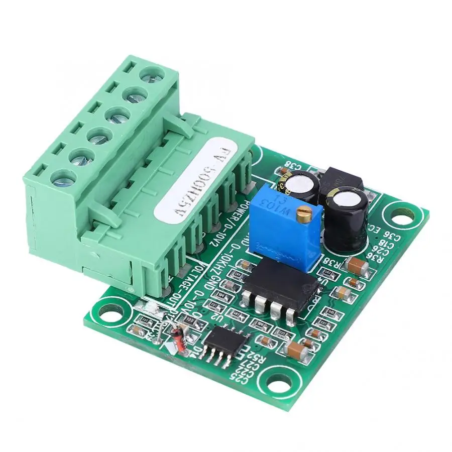 

FV-500Hz5V Frequency to Voltage Converter Module 0-5V Voltage Digital to Analog Inverter Module for PLC support NPN Type