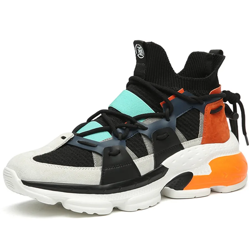 

RASMEUP Men Mesh Platform Sneakers 2020 Fashion Casual Man Street Style Chunky Shoes Male Breathable Comfortable Footwear
