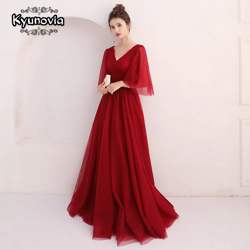 Повязку лук бордовый vestidos de fiesta noche вечерние платья длинное платье E33 | Свадьбы и