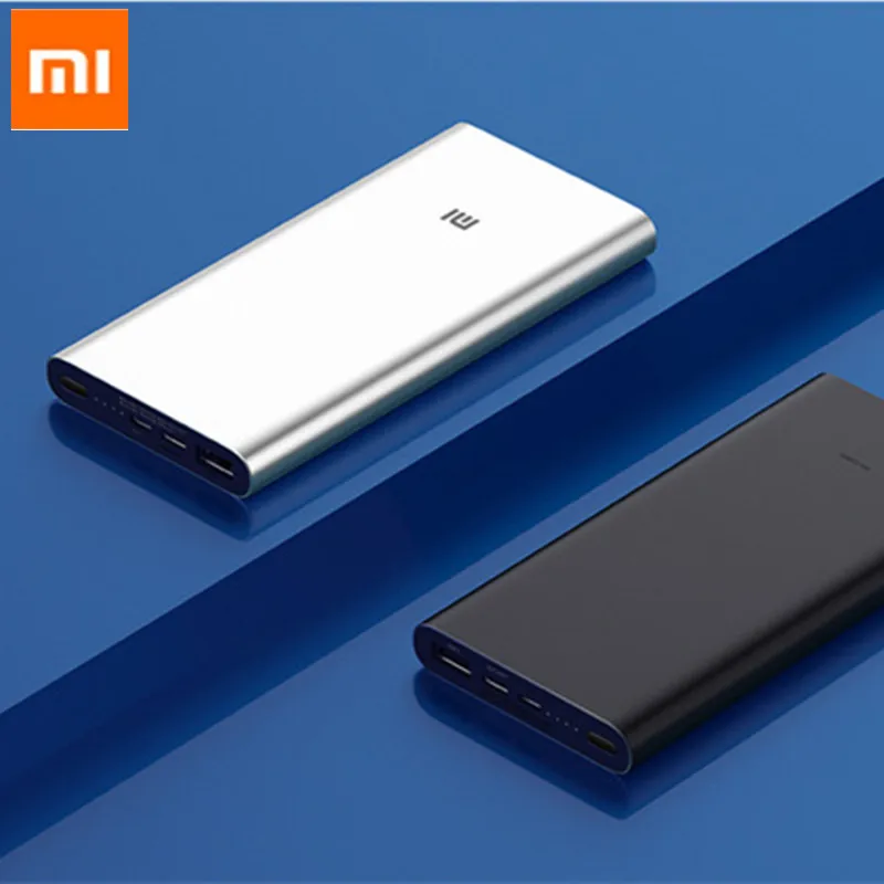 Xiaomi Power Bank 10000 мАч 3 двойной выход USB 18 Вт QC3.0 Быстрая зарядка для мобильного