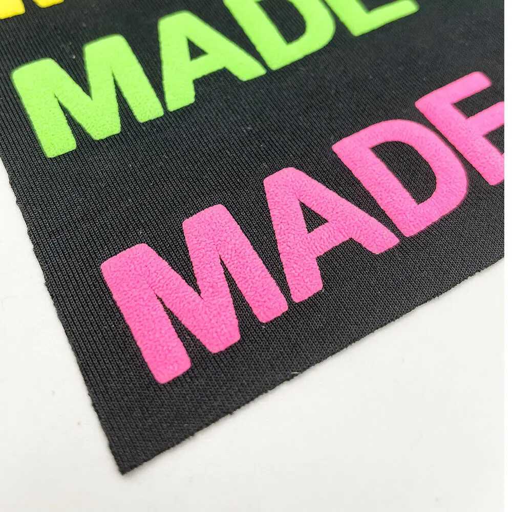 3D Puff HTV Heat Transfer Vinyl Glow in The Dark Luminous Iron on Clothes for cut Silhouette Cameo 4 Assorted Color Sheet DIY