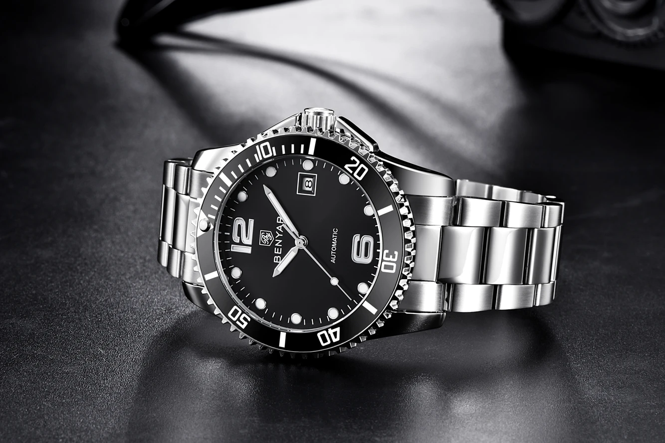 BENYAR часы для мужчин модные спортивные кварцевые часы лучший бренд класса люкс полностью стальные водонепроницаемые часы Rolexable Relogio Masculino