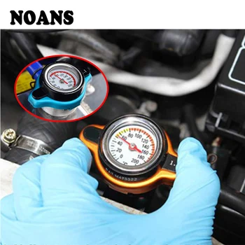 

NOANS Car Water Tank Cap With Temperature Gauge Meter Accessories For Fiat 500 Punto Chevrolet Cruze Aveo Peugeot 206 307 308
