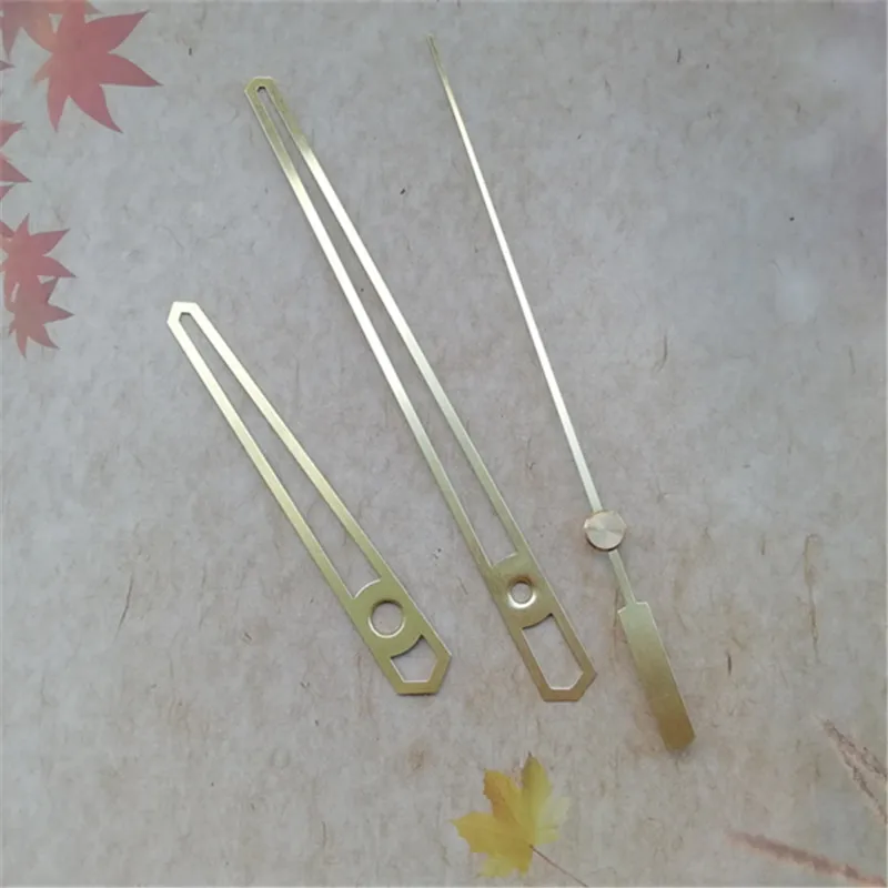 

Hot Sale 50Sets Gold Color Metal Quartz Clock Pointer Your Wall Clock Repair Kits DIY