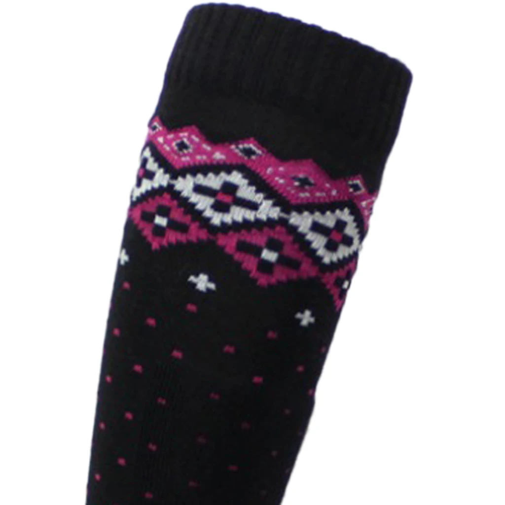 Adult Child Wool Blend Holding Winter Warm Ski Snow Stretchy Long Socks Winter Ski Socks