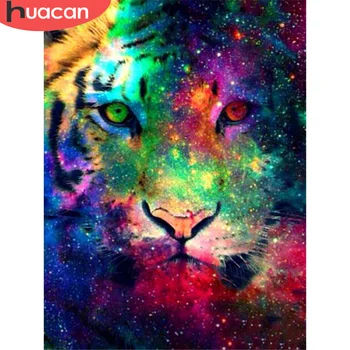 

HUACAN 5D DIY Diamond Painting Graffiti Tiger Handmade Diamond Embroidery Sale Animal Full Drill Cross Stitch Home Decor