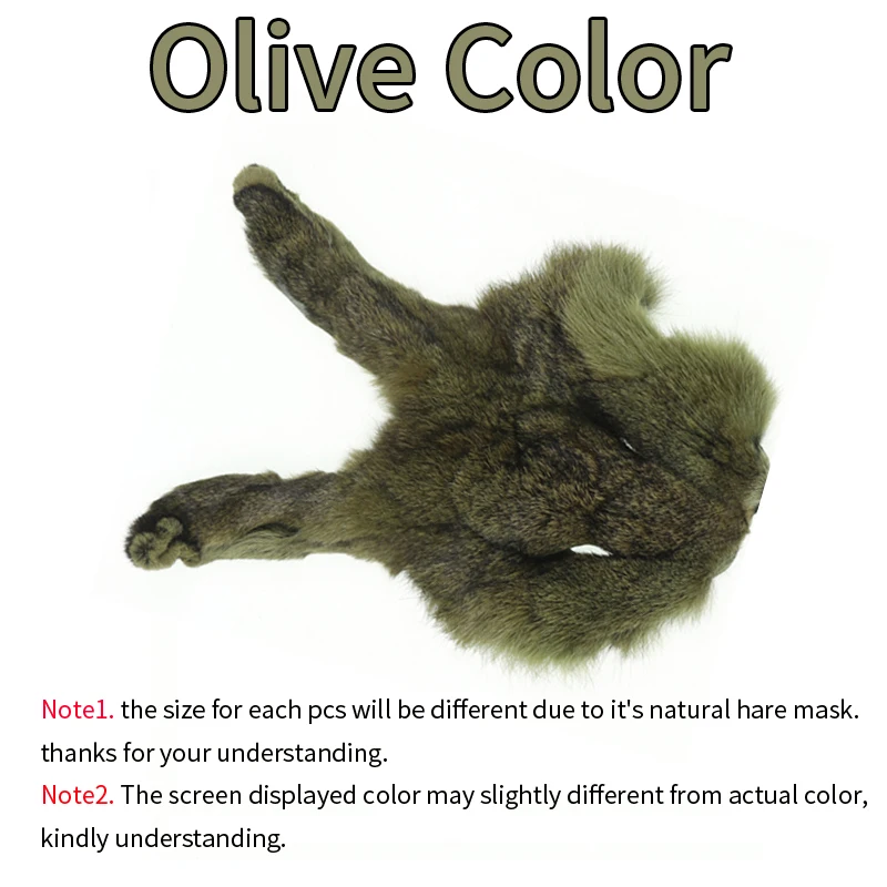 Vtwins Pesca Mosca Legatura Materiale Lepre Maschera Orecchio Di Lepre - Foto 6