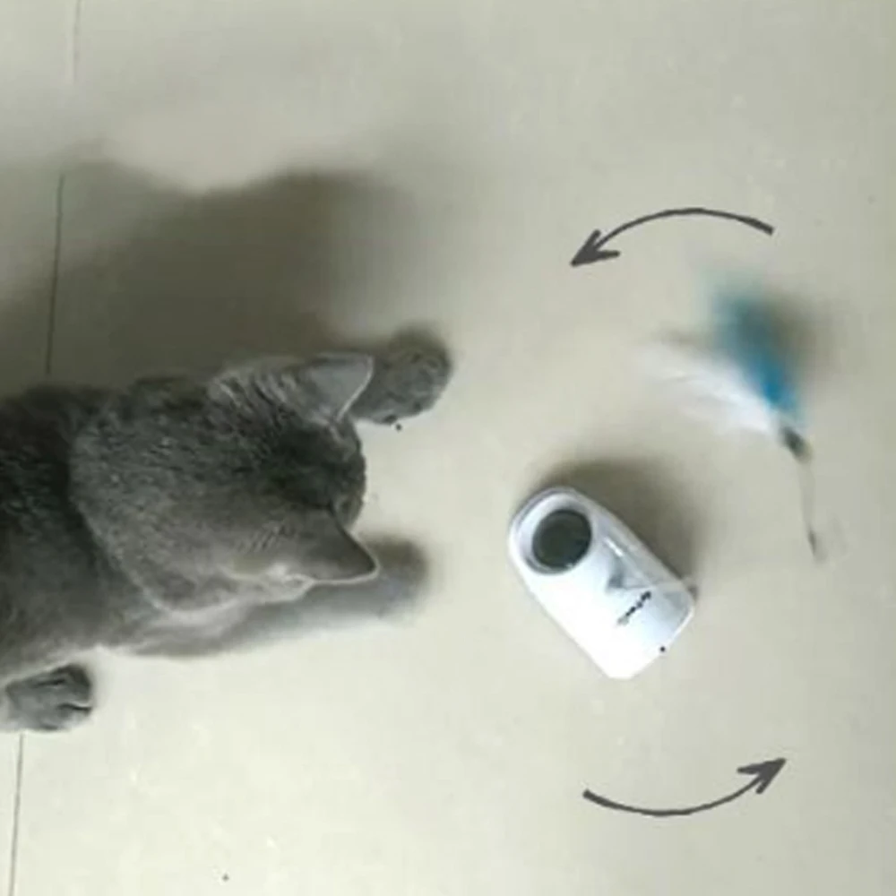 Палочки для кошек игрушки для кошек лазерные игрушки для кошек котенок для домашних животных лазерные игрушки из перьев автоматические электрические игрушки с тремя забавными перьями игрушки для домашних животных