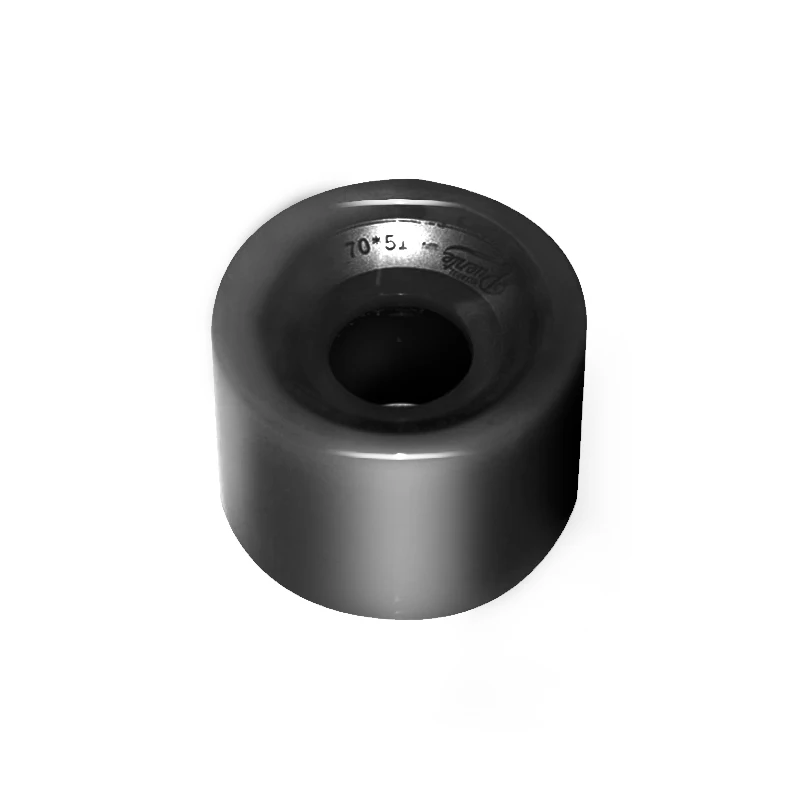 Креативные колёса для скейтборда подшипники Эластичные полиуретановые носимые гибкие прочные 70x51 - Цвет: Black