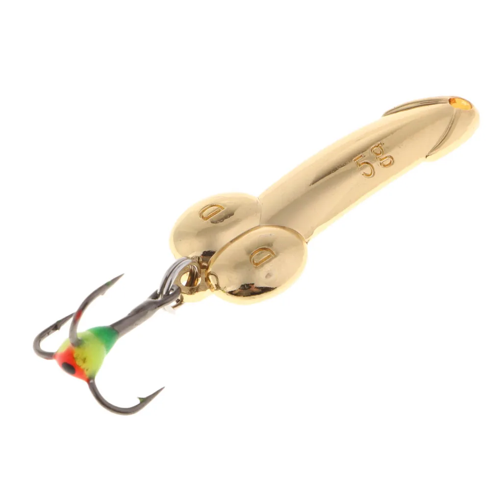 Spoon Fishing Lures 5g-20g With Treble Hooks Gold Metal Hard Fishing Baits