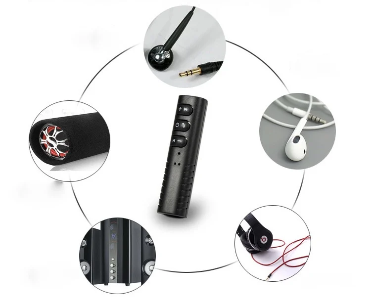 Мини 3,5 мм разъем Bluetooth автомобильный комплект громкой связи Музыка Аудио приемник адаптер авто AUX комплект для динамика наушников автомобиля стерео