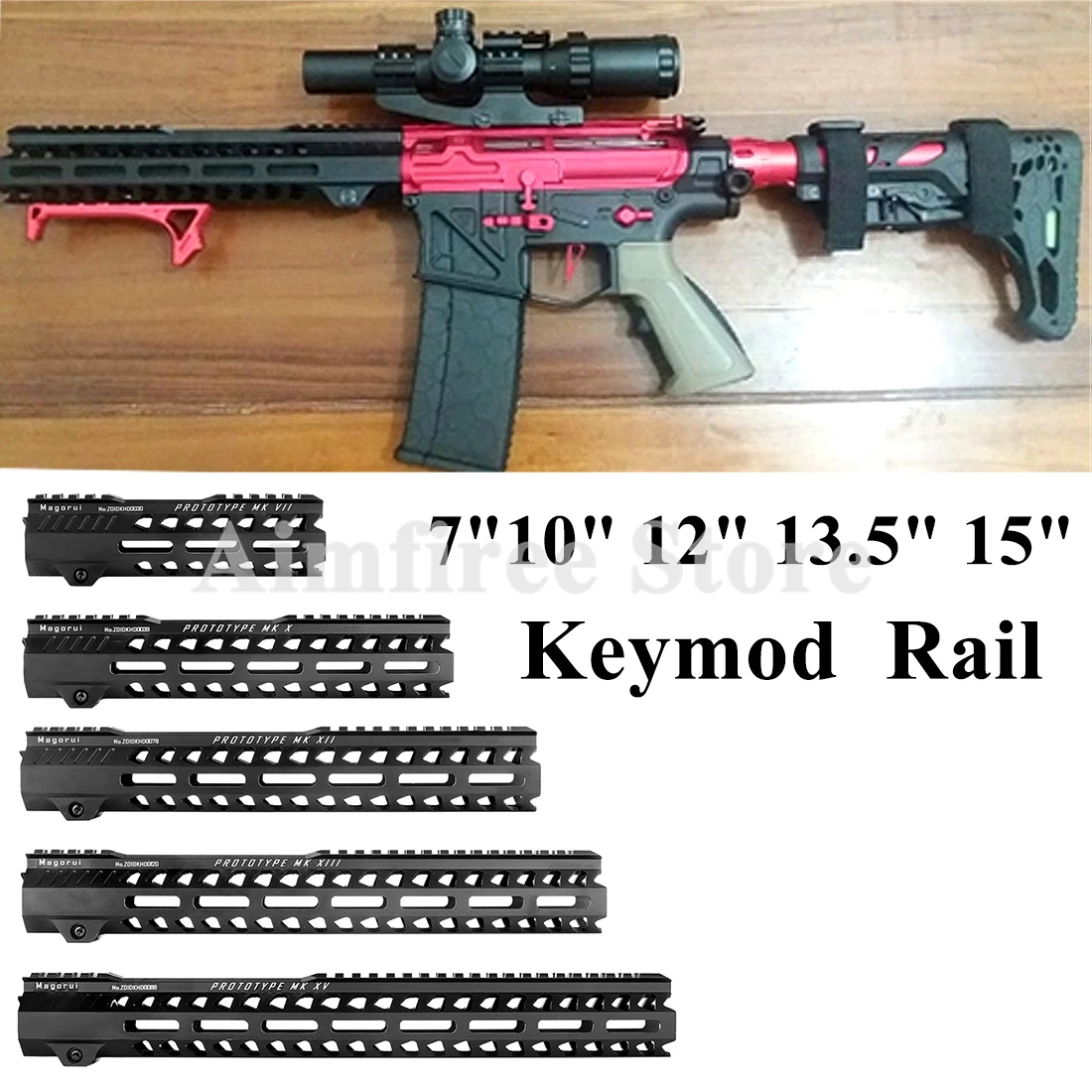 

Tactical 7 10 12 13.5 15 Inch AR15 Free Float M-LOK MK Handguard Picatinny Rail Mount Bracket Hunting Accessories