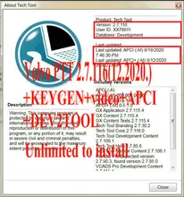 2020.12 tecnologia premium ferramenta ptt v2.7.116 v2.7.25 vcads desenvolvimento + dev2tool apci keygen instalar vídeo apci + para volvo diagnóstico