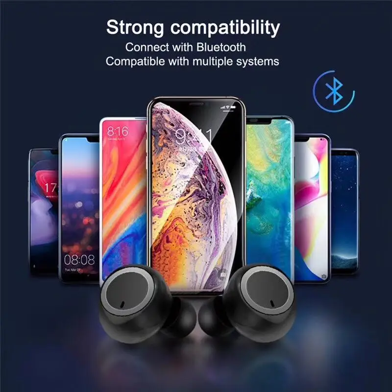 Wireless Bluetooth Earphone W1 TWS Bluetooth 5 0 Auto Pairing In ear Gaming Headsets Earbuds For Iphone Xiaomi Samsung Chip