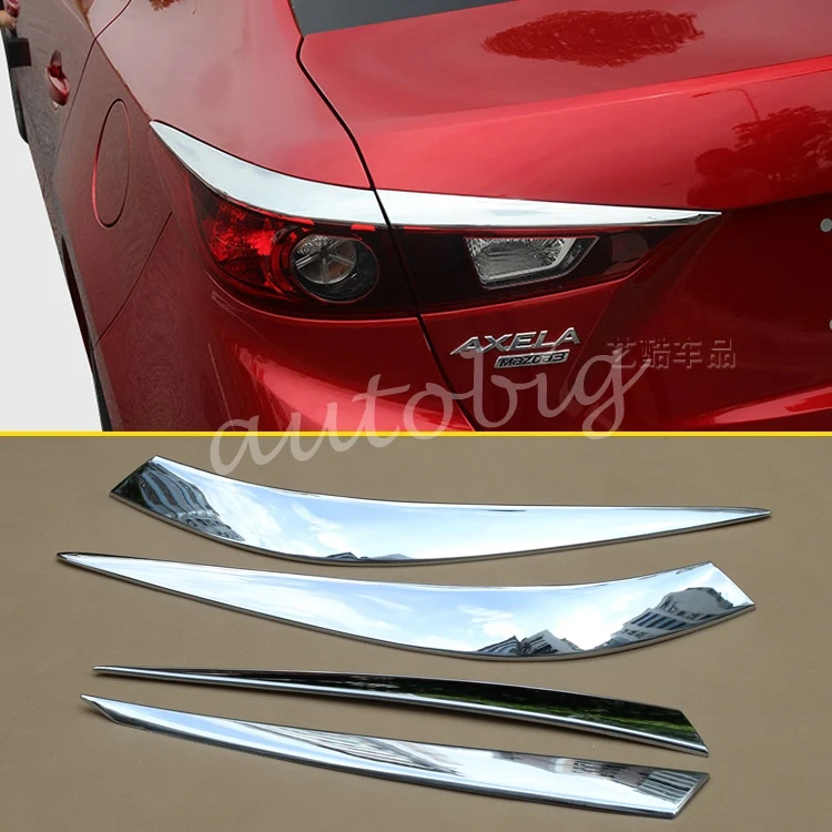 Крышка заднего фонаря хромированная задняя лампа задний фонарь для Mazda3 BM BN Sedan Mazda