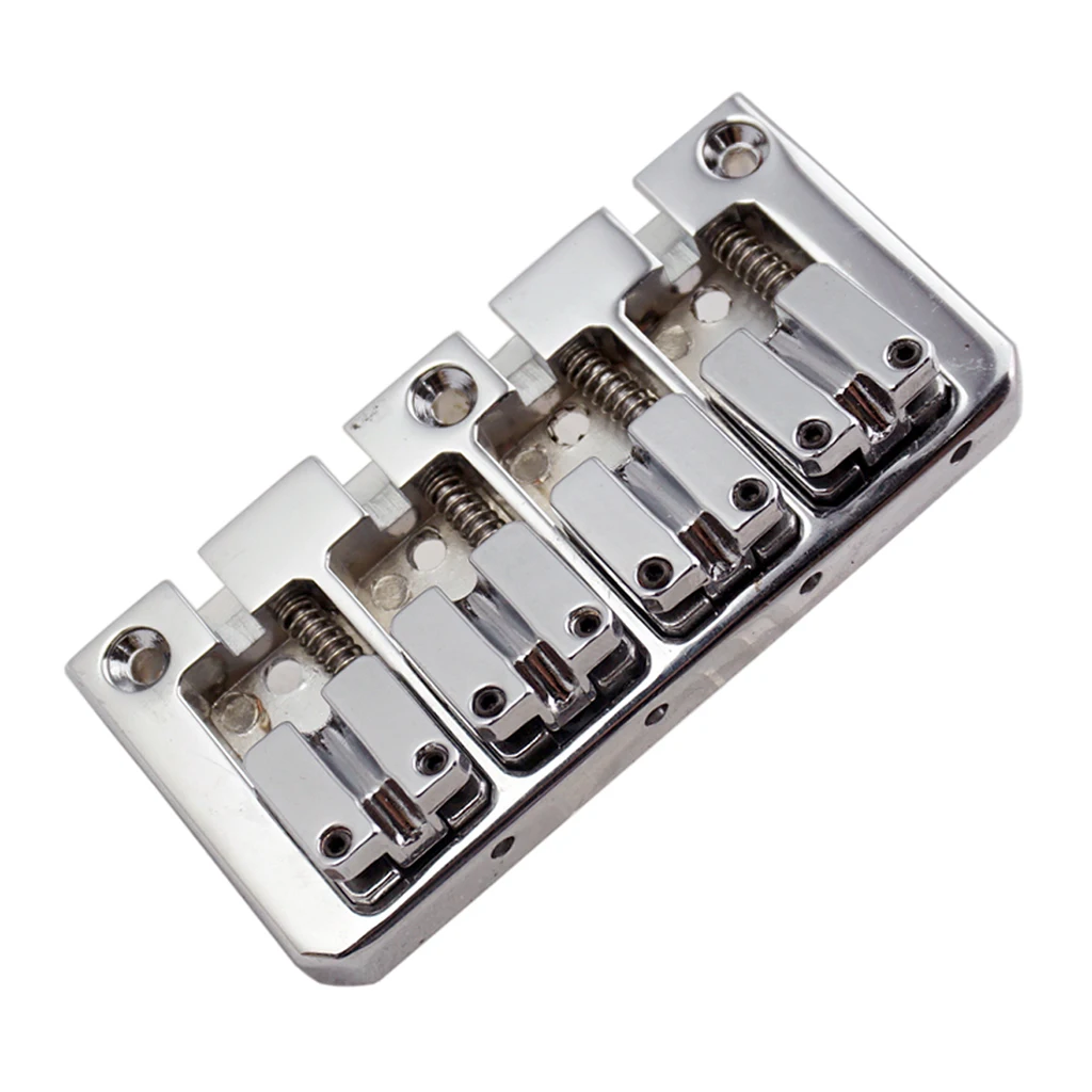 

Adjustable Hardtail Bridge+3 Ply Pickguard For 4 String Bass Replacement