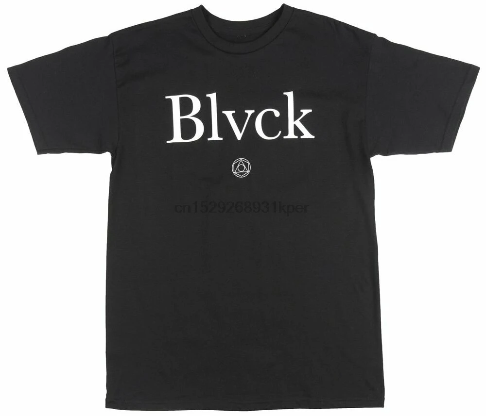 Черная футболка с логотипом BLVCK SCVLE уличная одежда | Мужская