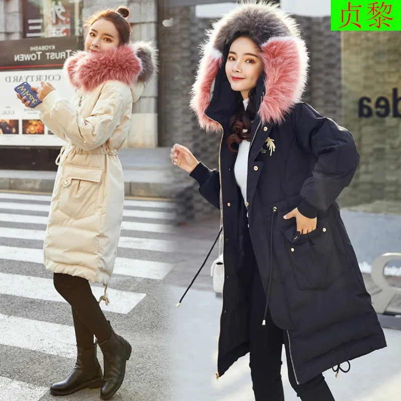 

2018 Winter New Style Cotton-padded Clothes Cotton-padded Jacket Women's Korean-style Embroidered INS down Jacket Cotton-padded