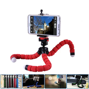 

Universal Flexible Sponge Octopus Tripod Mini Phone Tripod Holder Clip Stand Camera Tripod With Bluetooth Remote Shutter tripe
